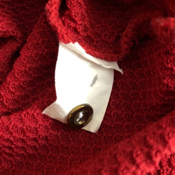 Zara knit 3/4 sleeve red top blouse size small - Picture 6 of 6